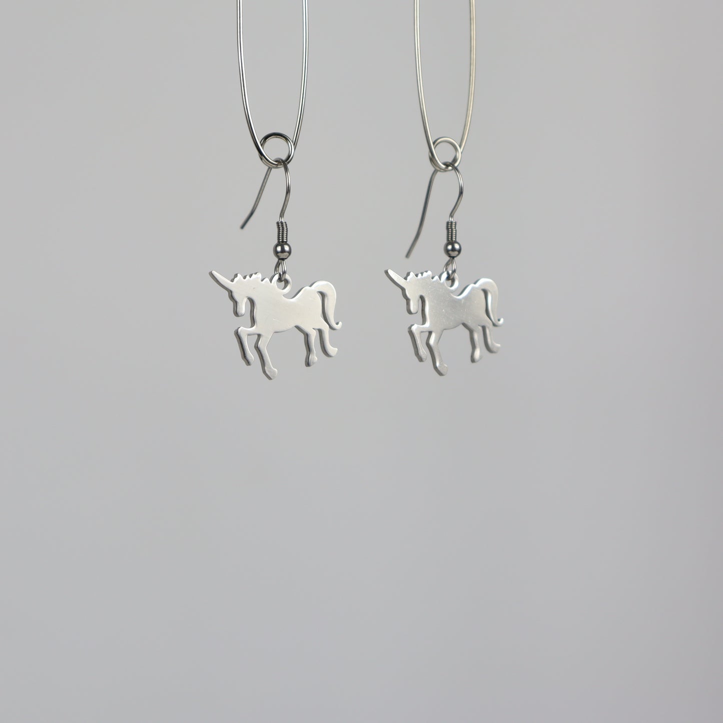 Outline earrings- unicorn