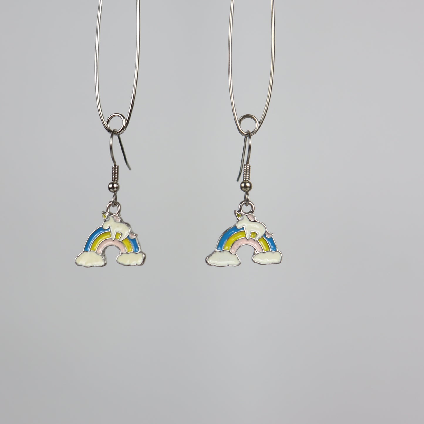 Rainbow & cloud - blue & unicorn