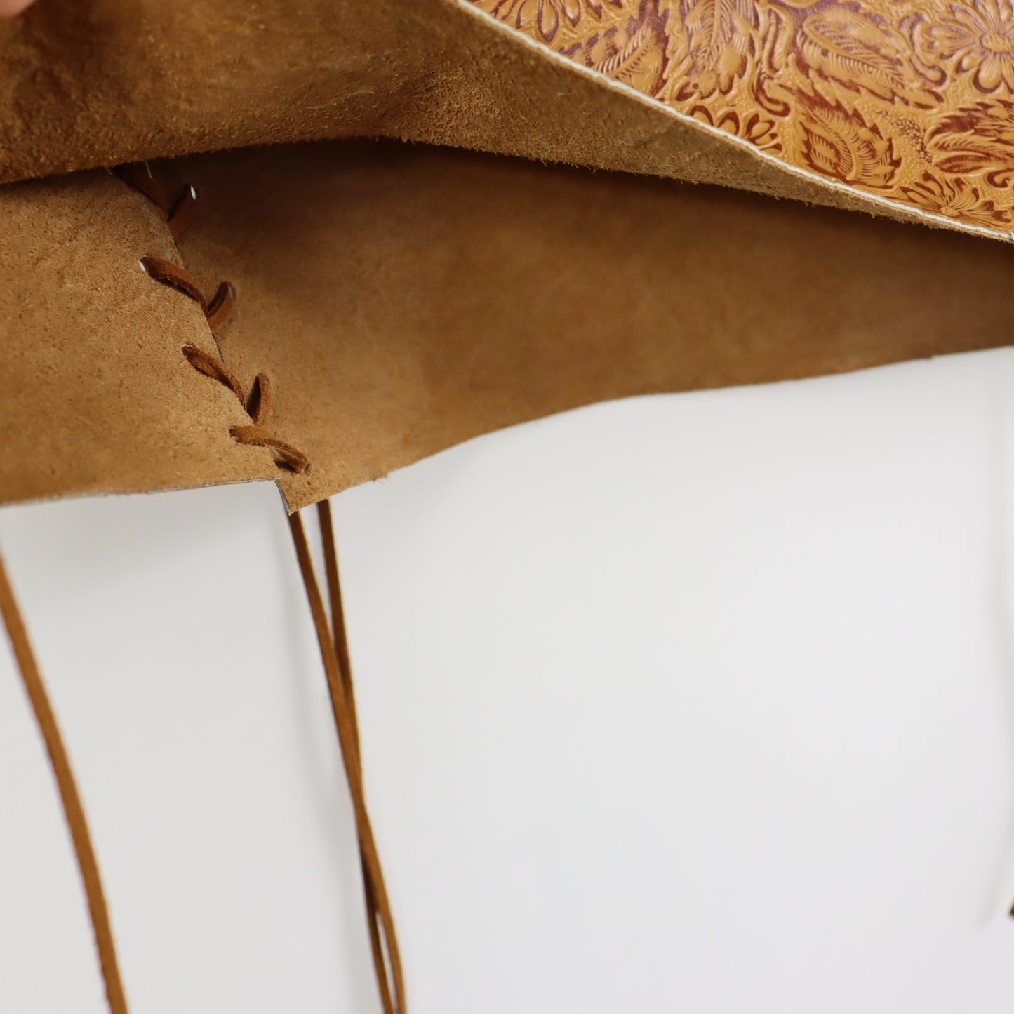 ADJUSTABLE LEATHER SKIRT- BROWN