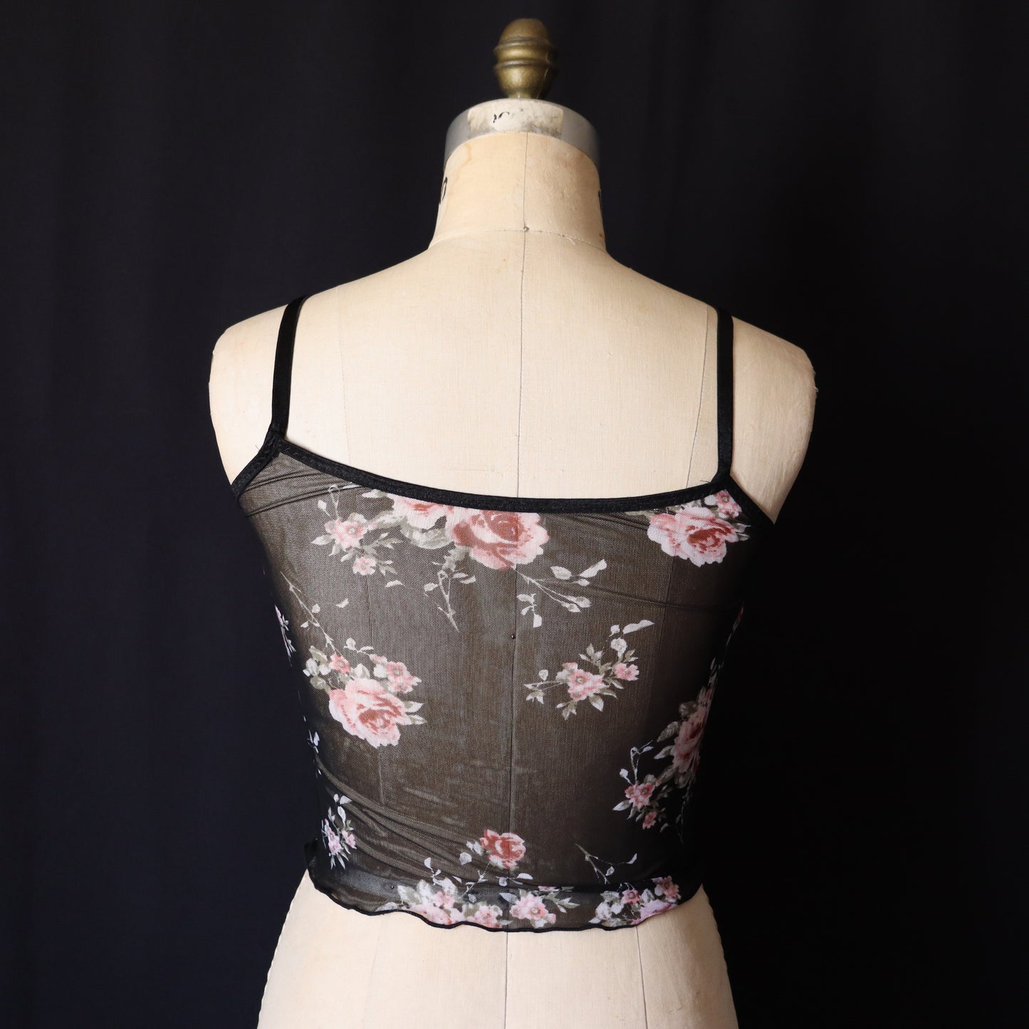 PINK ROSES MESH TANK
