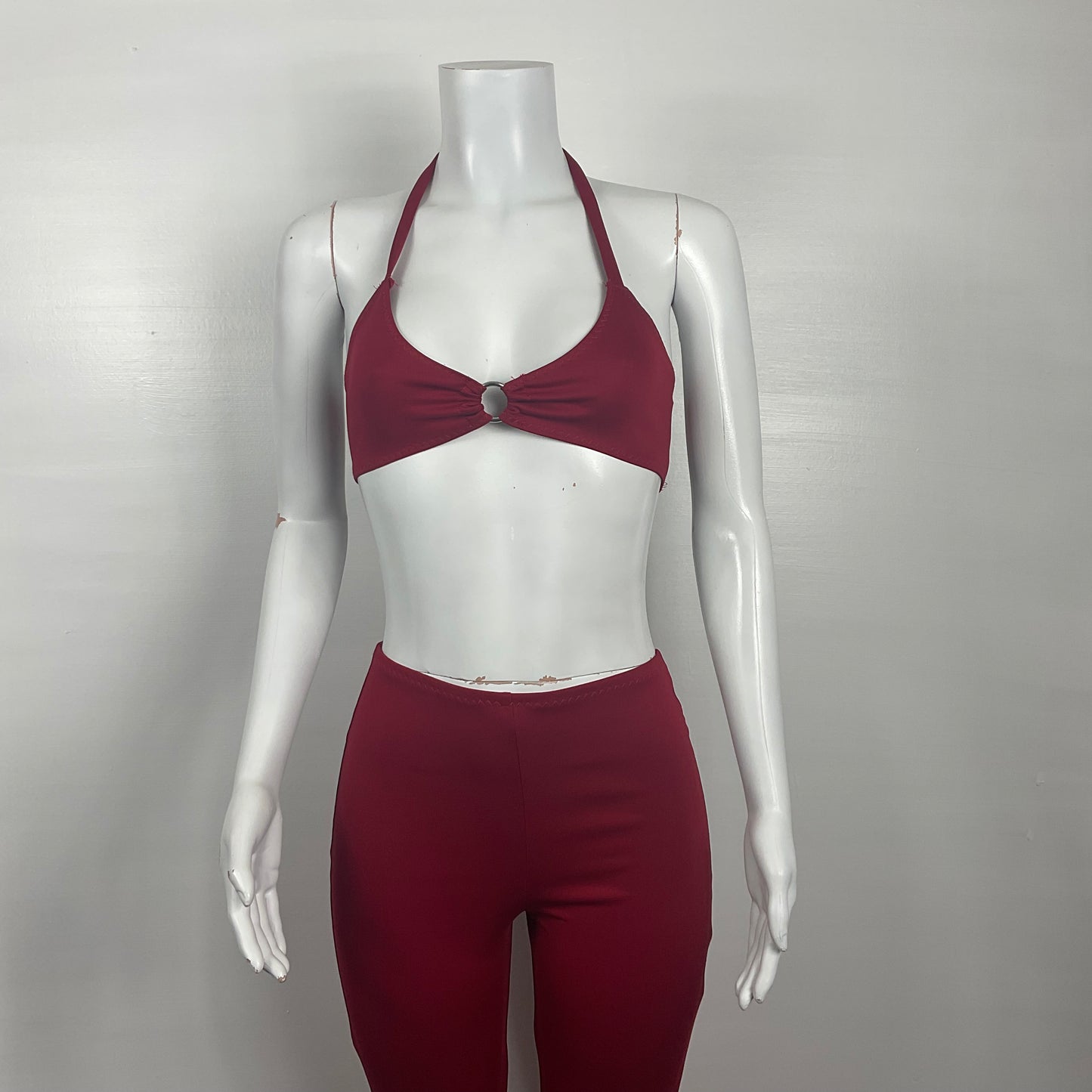 Bundle - Halter top & Fitted flared pants