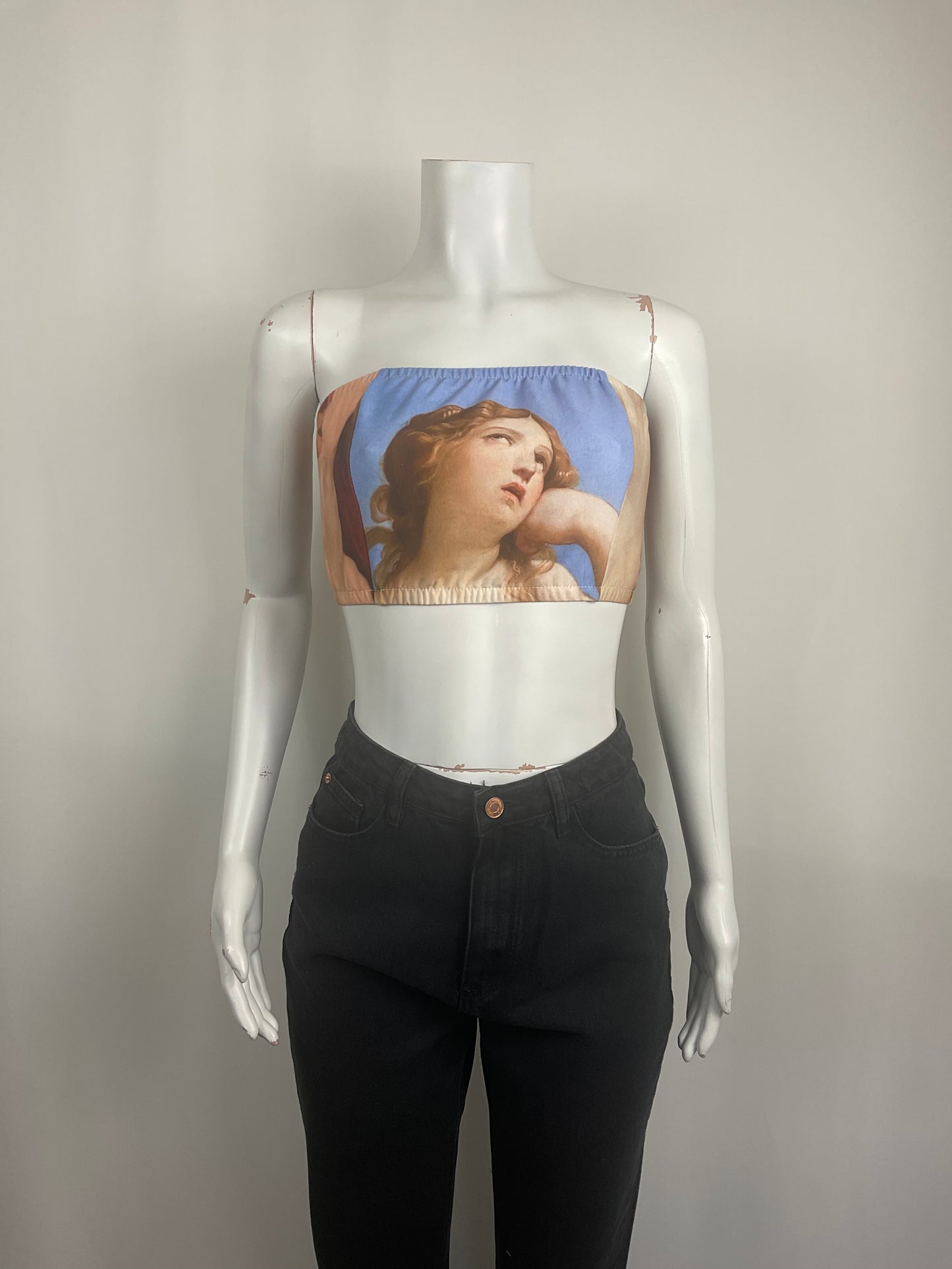 Strapless - Lace up Top