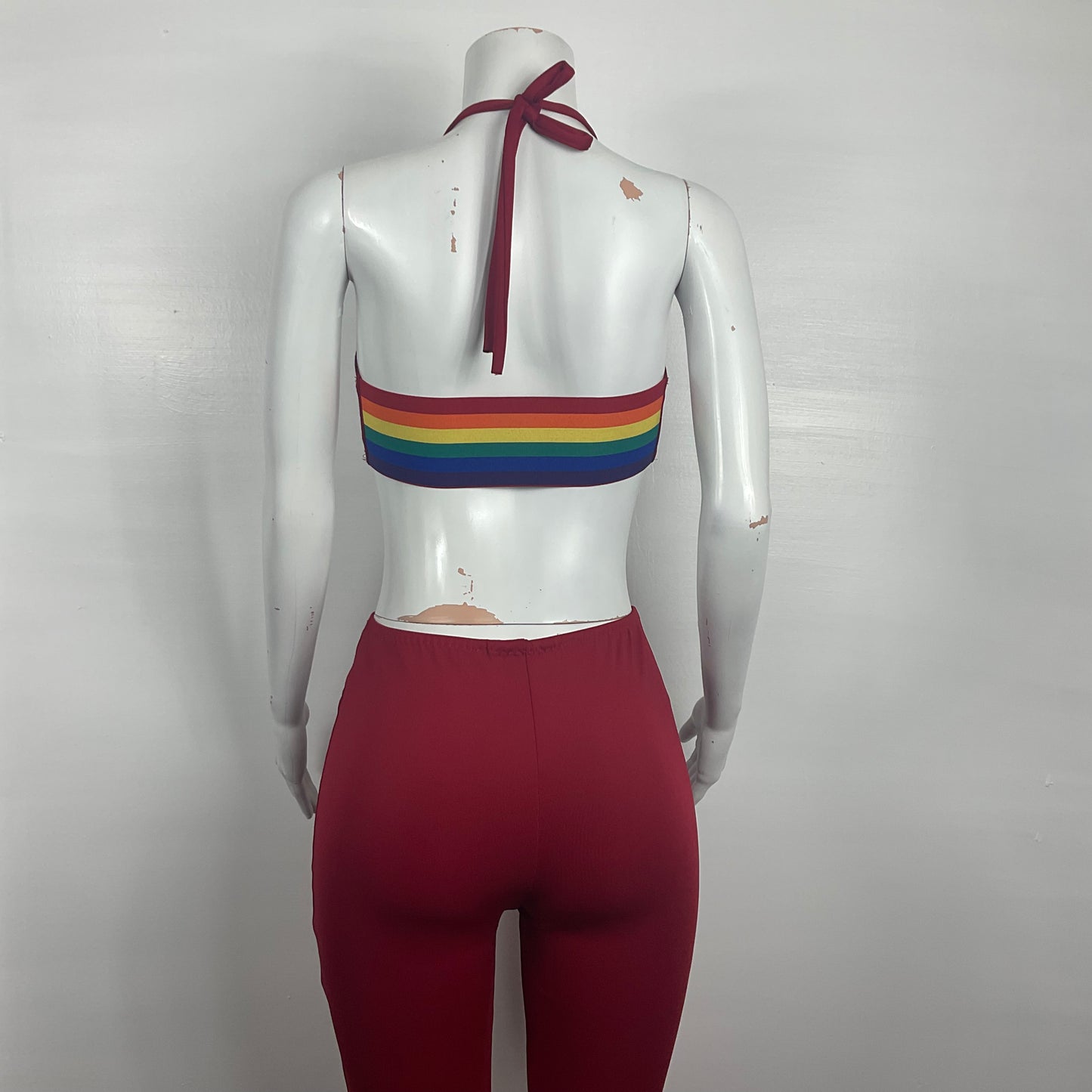 Bundle - Halter top & Fitted flared pants
