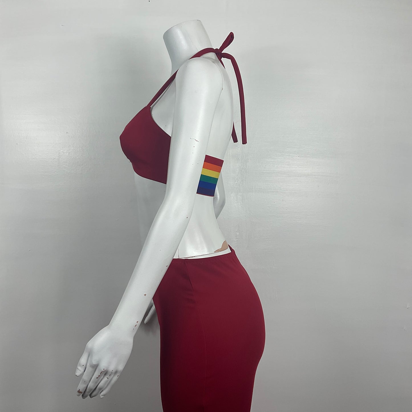 Bundle - Halter top & Fitted flared pants