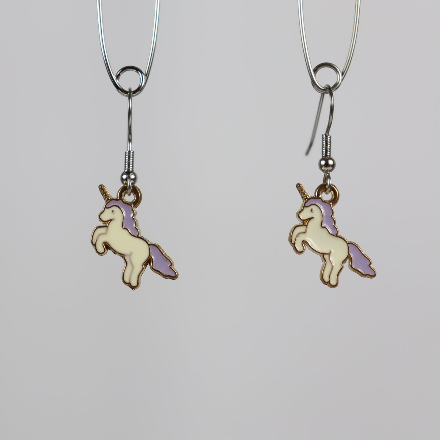 Unicorn body  earrings - Lavender