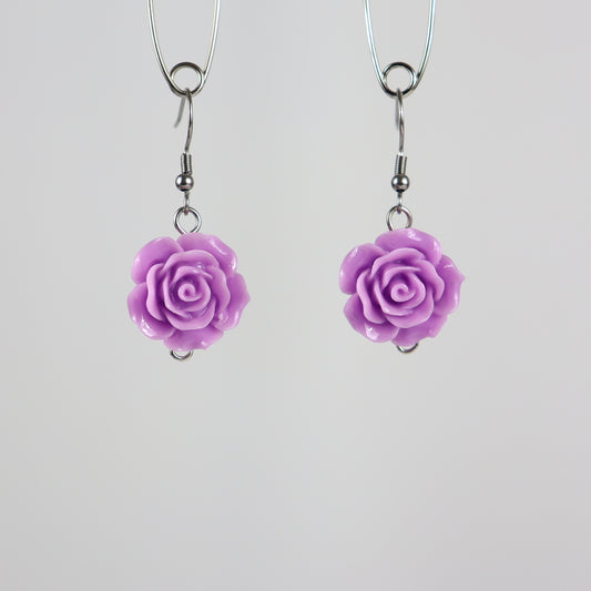 Rose earrings - LAVANDER