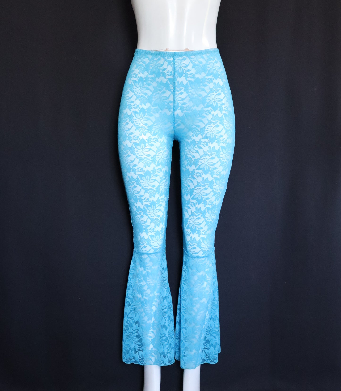 TEAL LACE BELL BOTTOMS