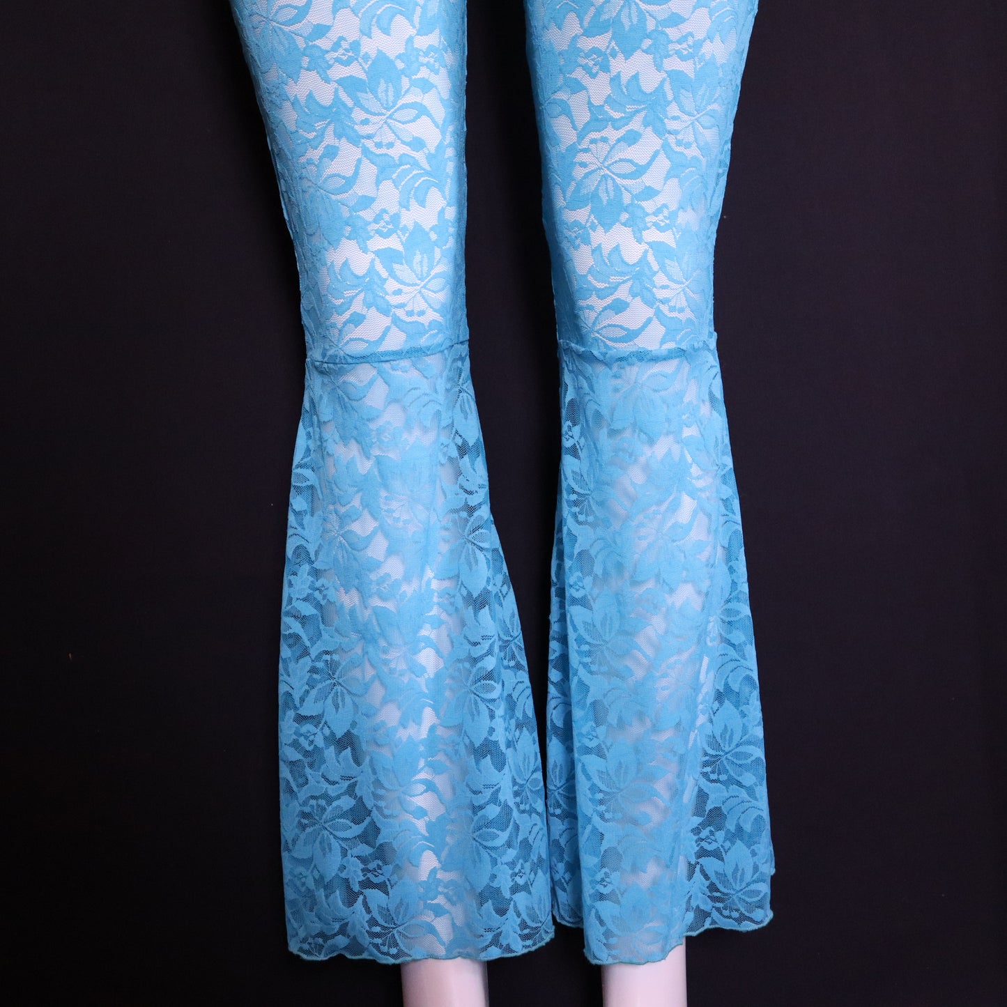 TEAL LACE BELL BOTTOMS