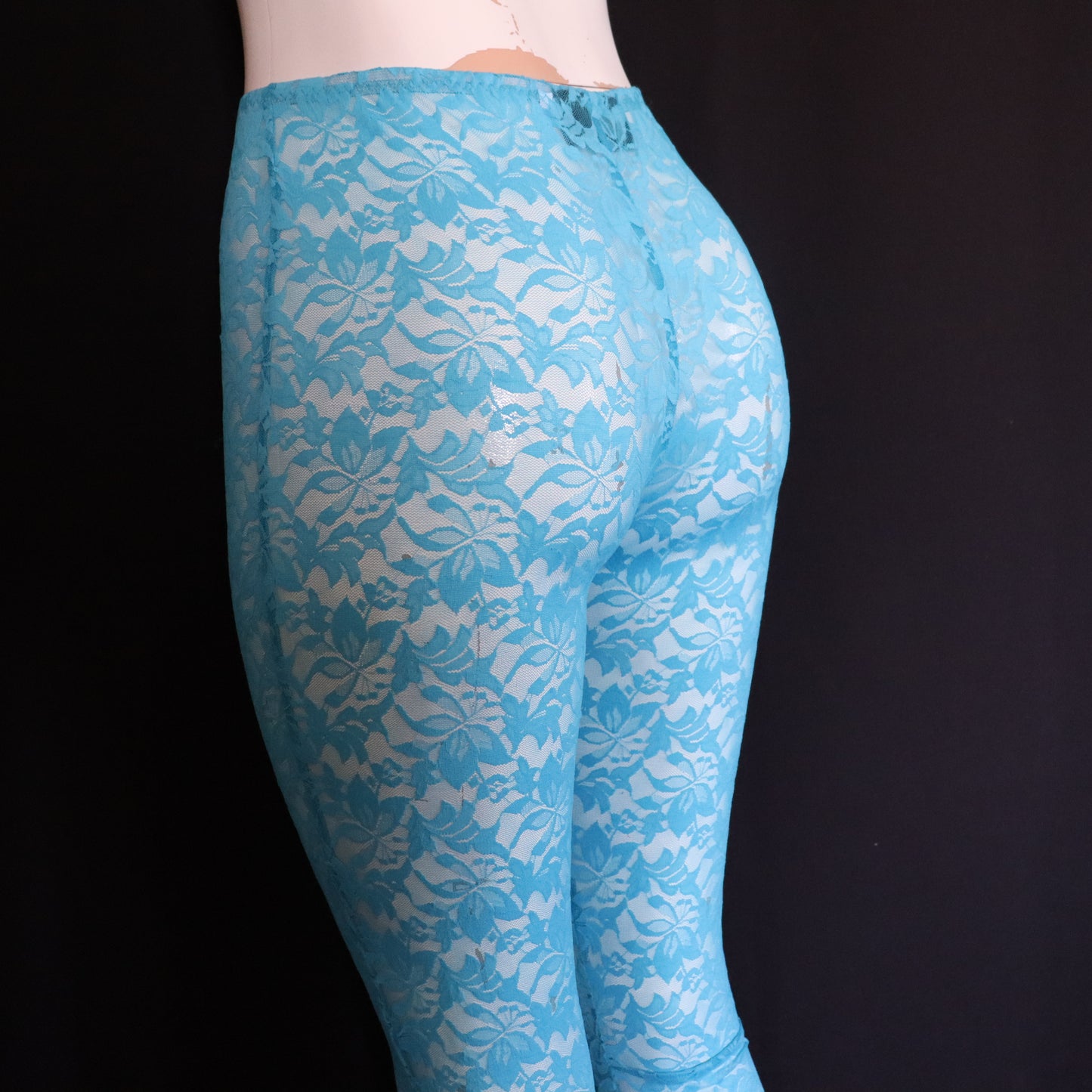 TEAL LACE BELL BOTTOMS