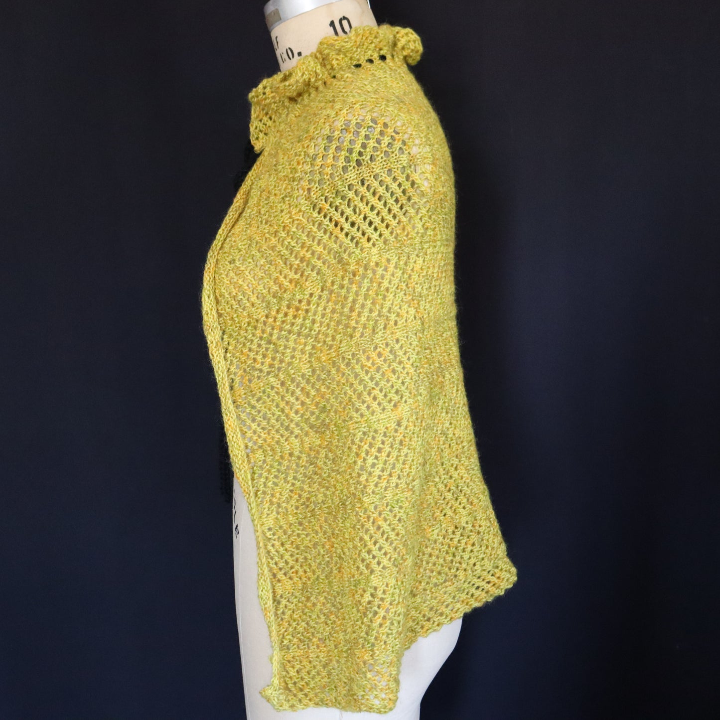 Knitted Yellow Cape