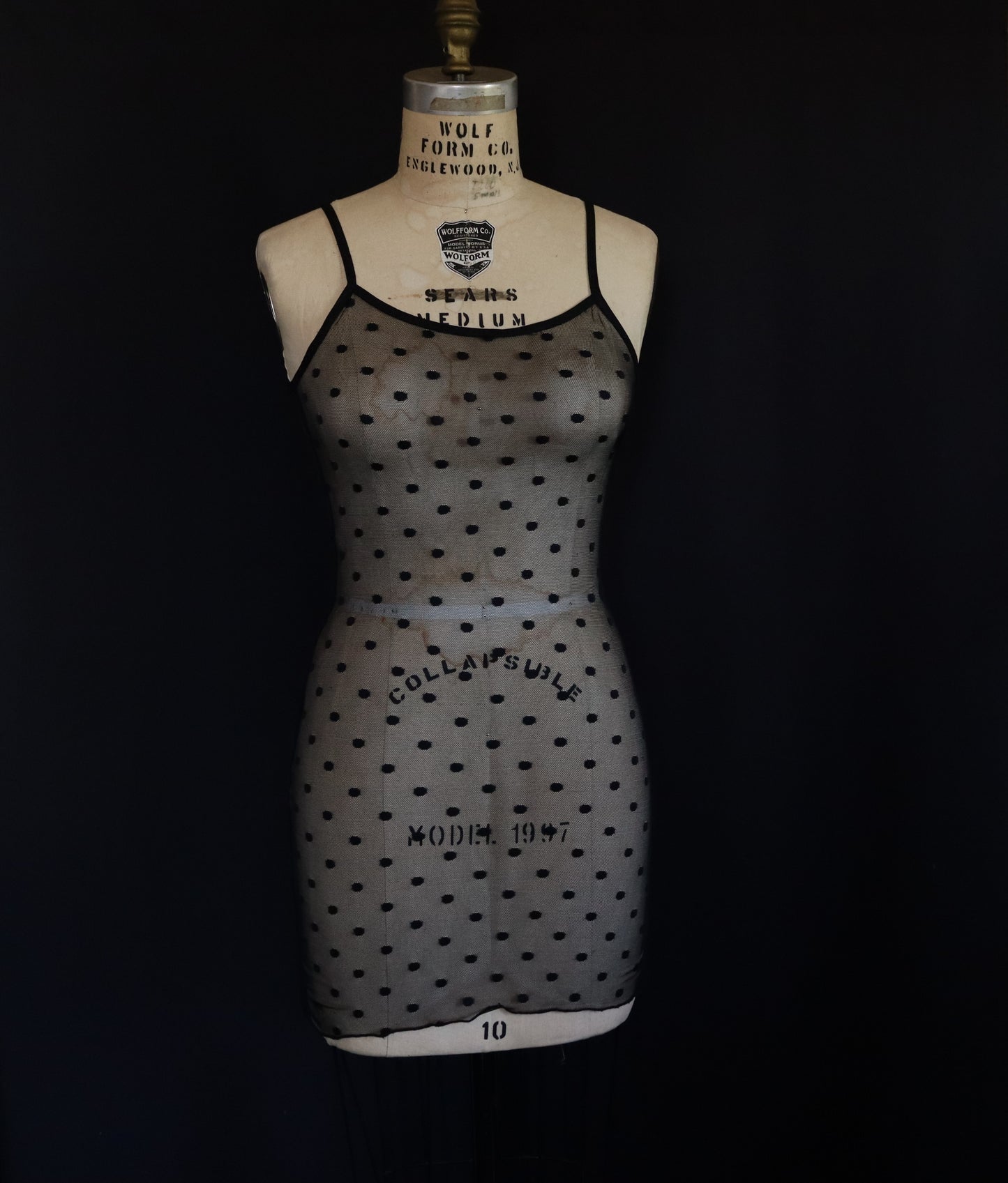 POLKA DOT MESH DRES