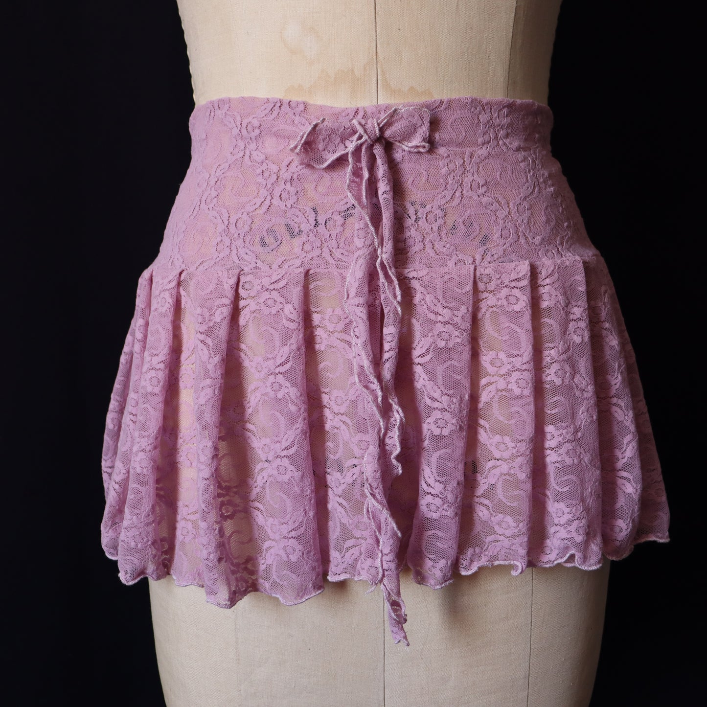 PINK LACE SKIRT