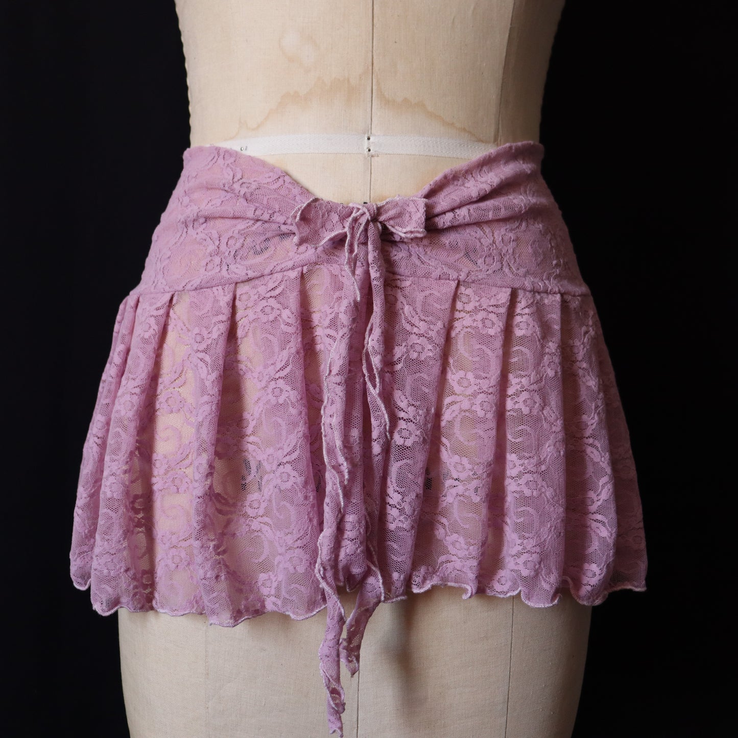 PINK LACE SKIRT