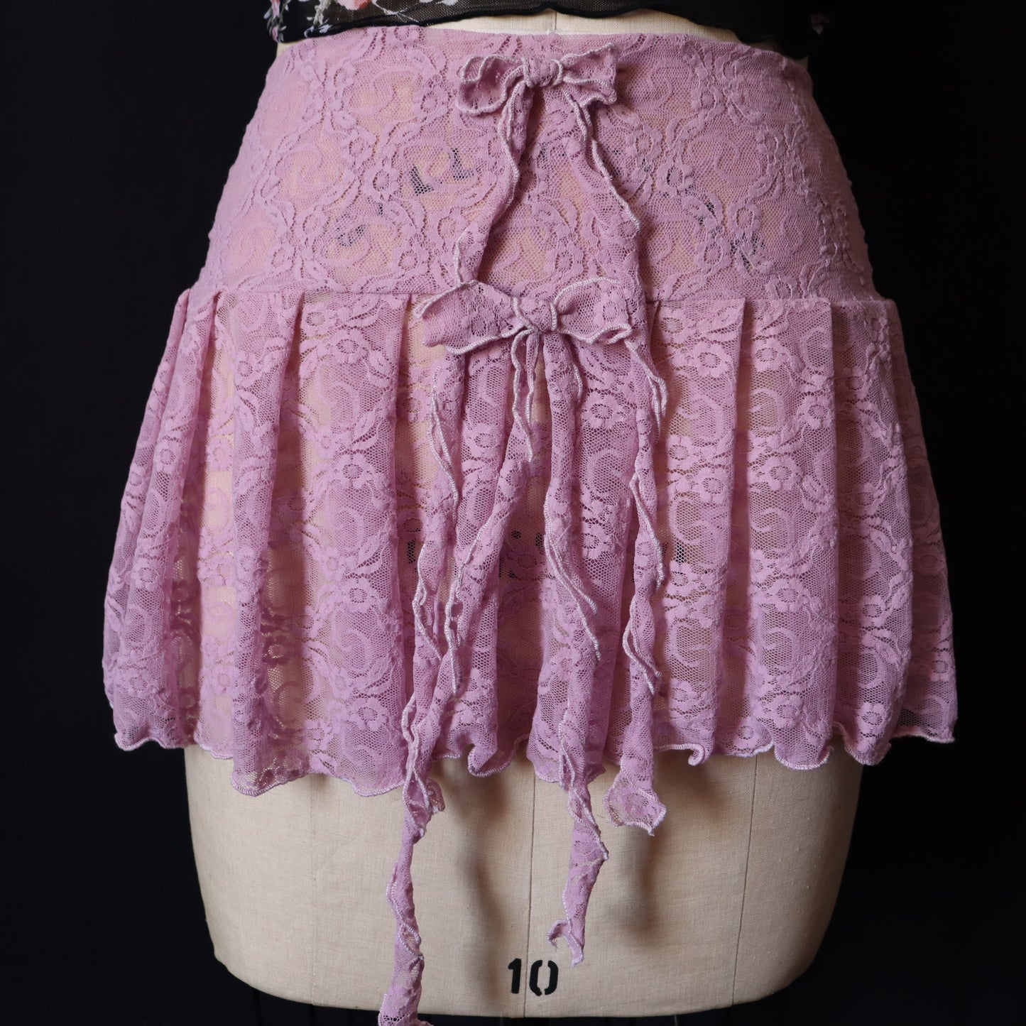 PINK LACE SKIRT