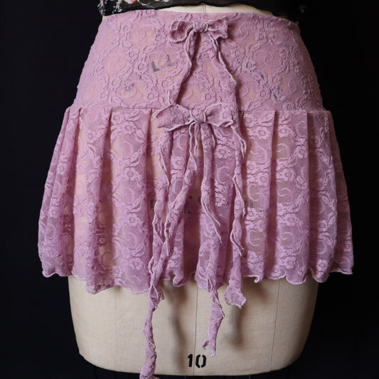 PINK LACE SKIRT