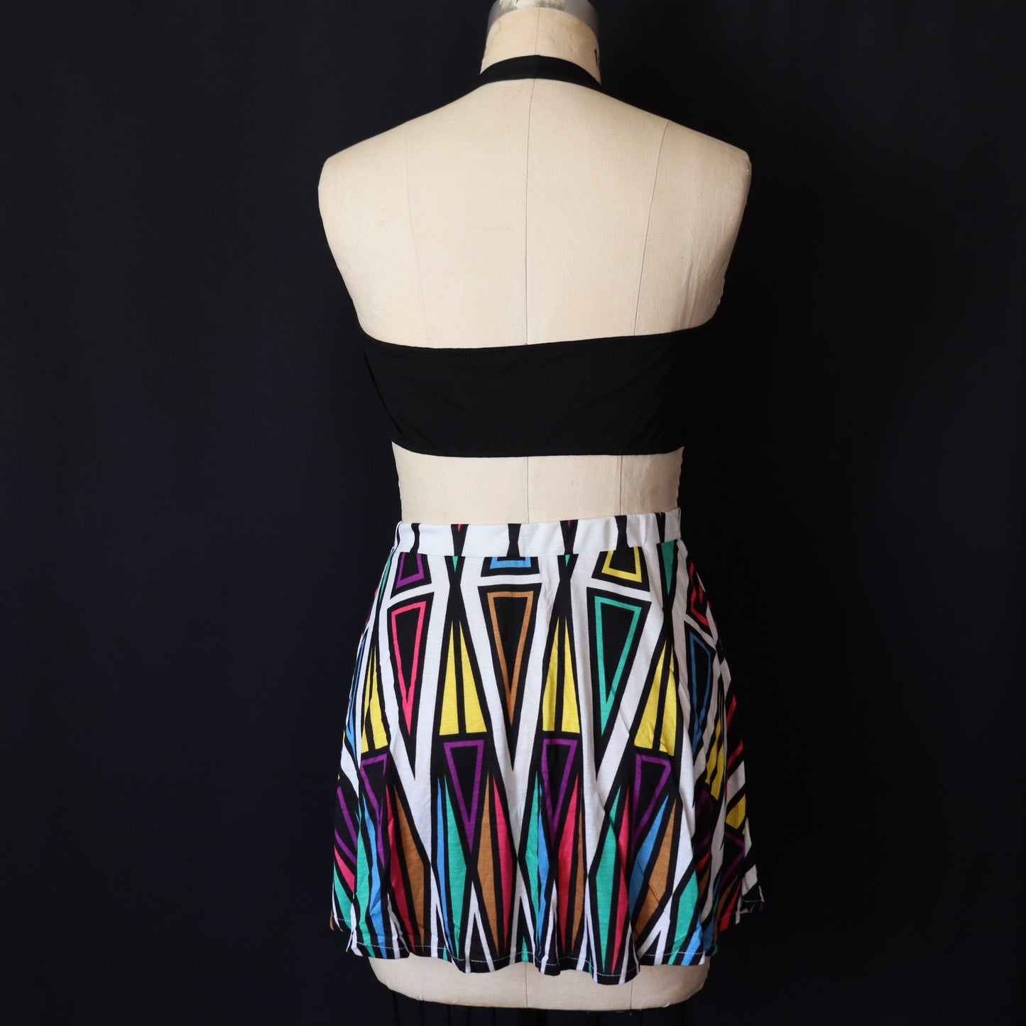 Bundle - Front Tie top & Colorful skirt