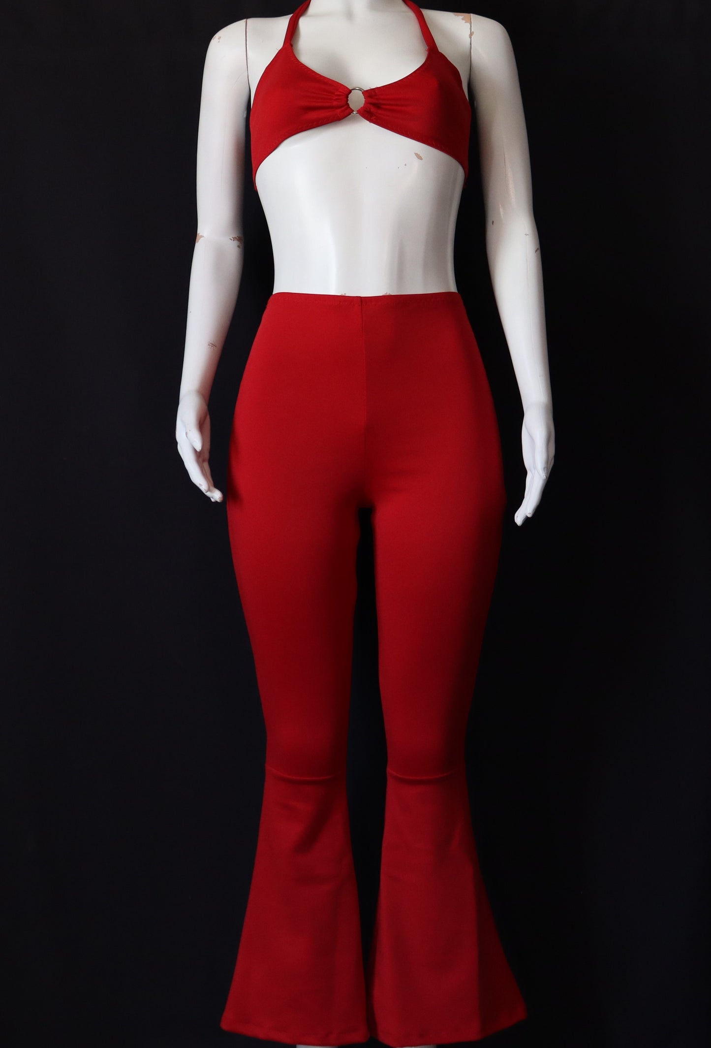 Bundle - Halter top &  Fitted flared pants